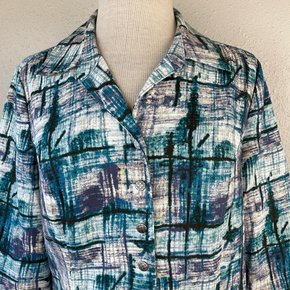 Christopher & Banks Snap Down Top Size M EUC - Picture 2 of 8